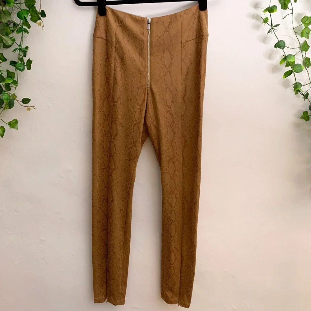 Good American She‎ Boss Skinny Snakeskin Pants Size Large - Picture 3 of 12